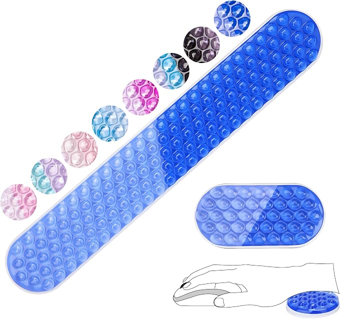 Gel Mouse & Keyboard Rest Set, Pain Relief, Cool Touch by ABRONDA