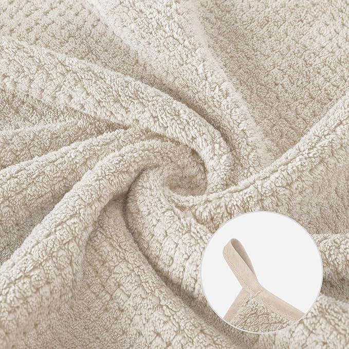 Extra Large Bath Towel Set of 2, Oversized Bath Sheet Super Soft Highly - Image 4