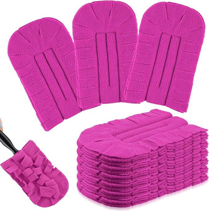 Zubebe 6 Pcs Duster Refill Reusable Fleece Duster Refills Feather Flat Dusters by Zubebe