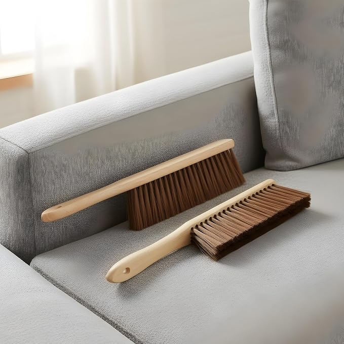 8 Pieces Wooden Dust Brush Bulk Hand Broom Bench Soft Bristle Cleaning Brushes - Image 4