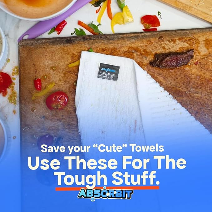 Absorbit Bar Mop Towels 100% Cotton 16x19 Super Absorbent, Bleach Safe - Image 3