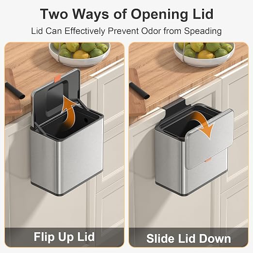 Mbillion Kitchen Compost Bin Hanging Trash Can - Image 3