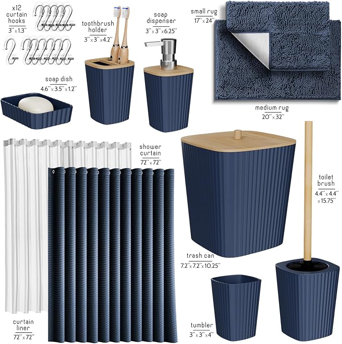 Clara Clark Bathroom Accessories Set - Image 2