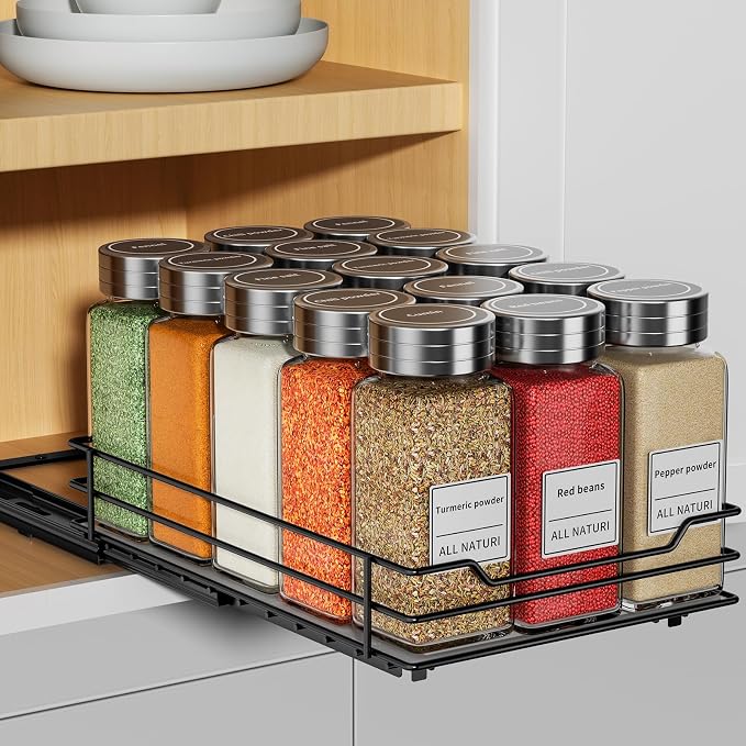 RCHYFEED Pull Out Spice Rack Organizer by RCHYFEED