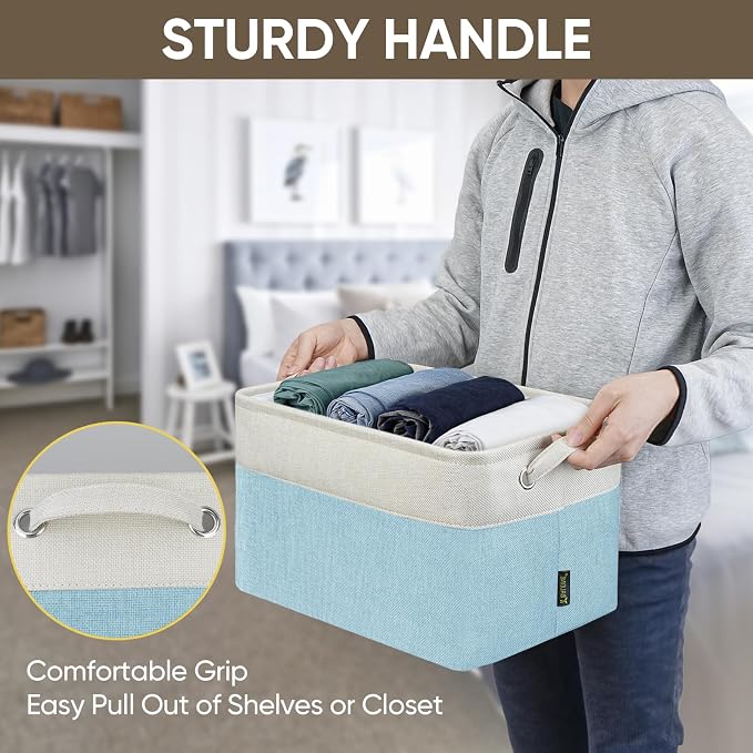 BALEINE 4 Pack Fabric Storage Bins - Image 8