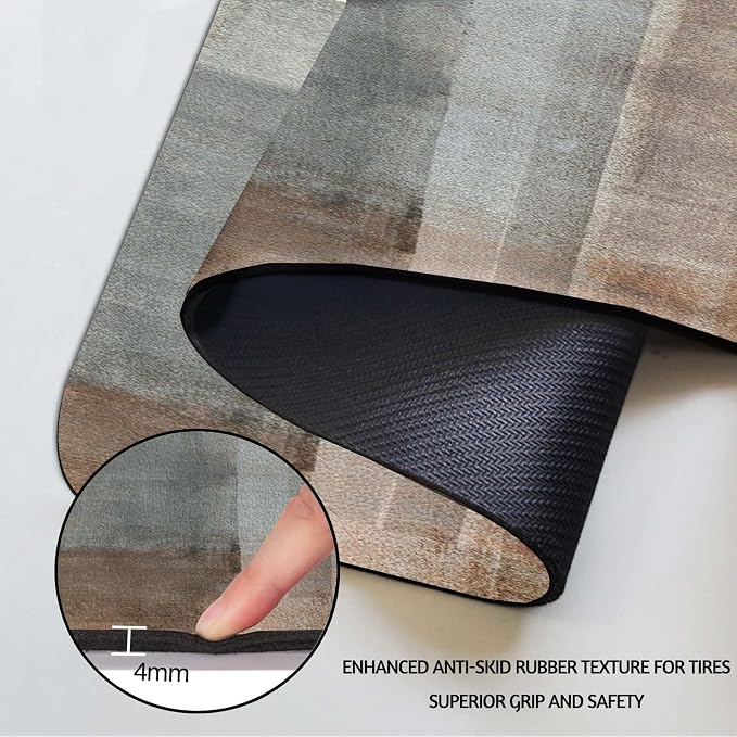 MCALK Brown Dish Drying Mat for Kitchen Counter, Dark Brown Dish Drying Pad - Image 5