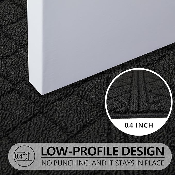 REFETONE Indoor Doormat, Front Back Door Mat 20"x32" Absorbent Rubber Backing - Image 4