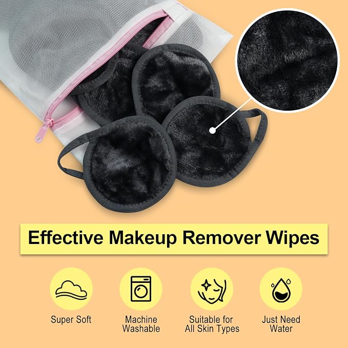 Nugilla 18 Packs Reusable Makeup Remover Pads - Image 5