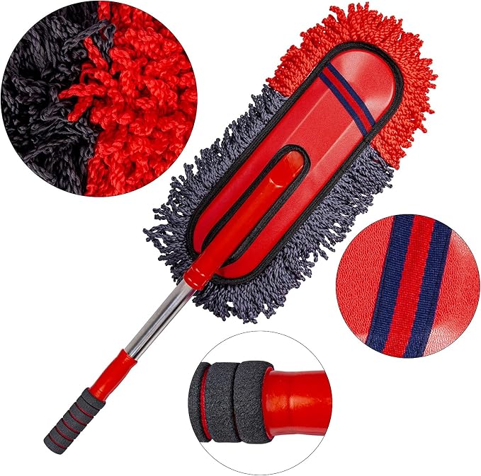Soft Microfiber Car Duster Exterior Scratch Free Multipurpose Duster - Image 7