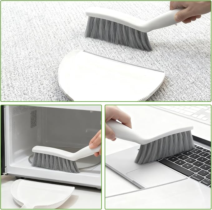 Mini Broom and Dustpan Set, Hand Broom - Image 3
