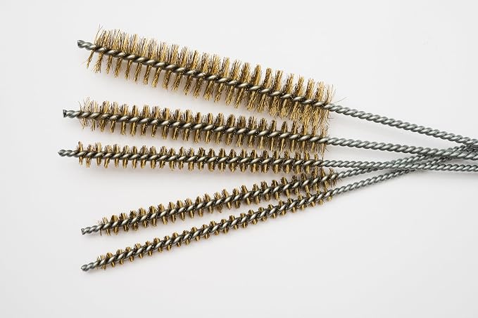 PMD Products 10-Piece Tube Cleaning Brush Kit | Brass Wire Bore Brushes & - Image 8