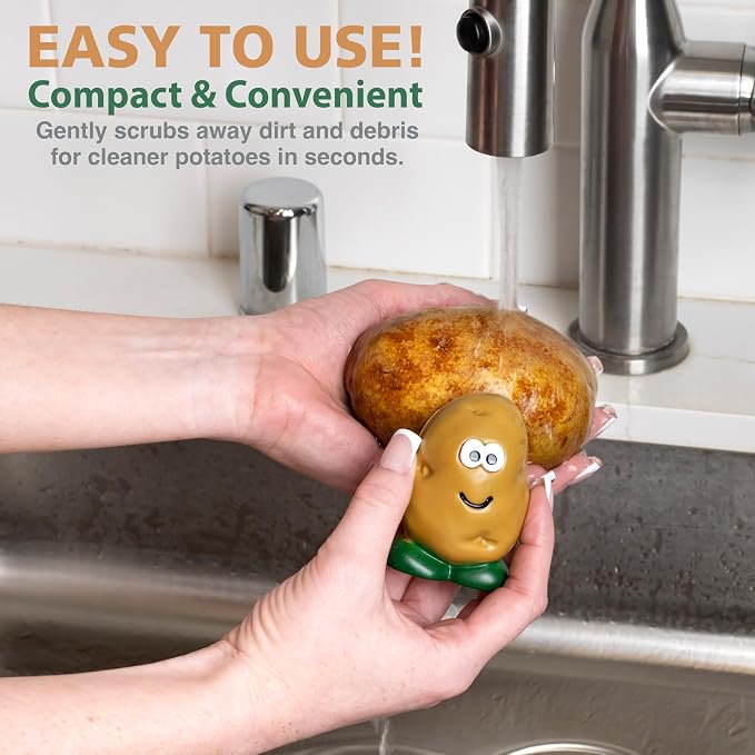 Joie Spud Dude Potato Brush, Vegetable and Fruit Scrubber, Produce Cleaner - Image 5