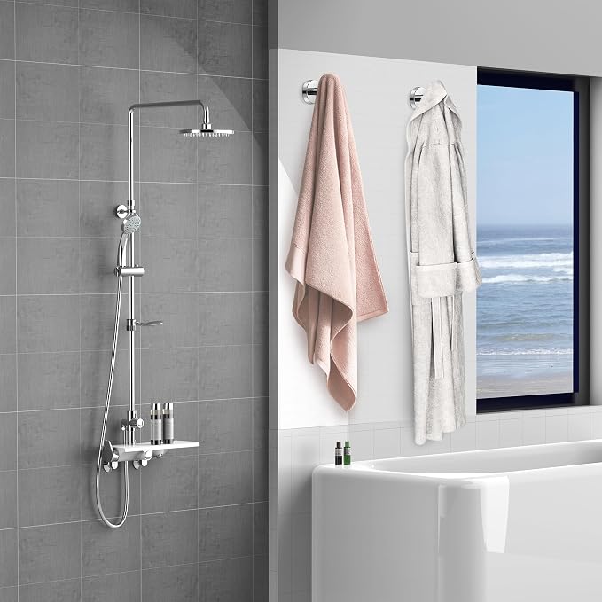 Towel Hooks, SUS 304 Stainless Steel Hooks, Heavy Duty Door Hanger Towel Robe - Image 7