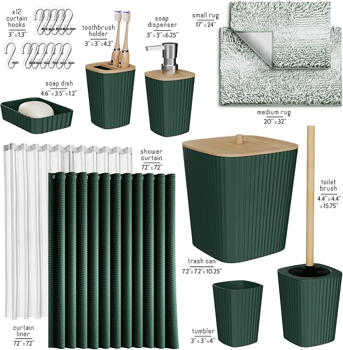 Clara Clark Bathroom Accessories Set - Image 3