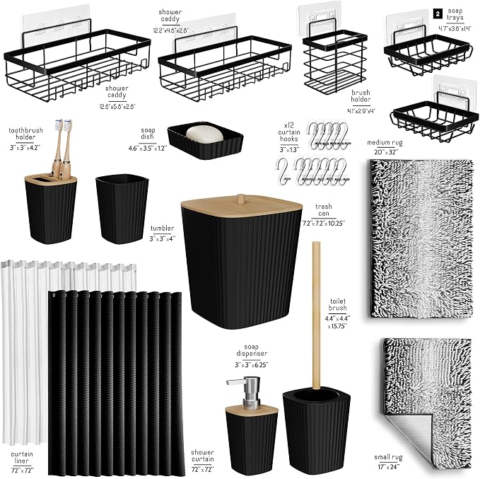 Clara Clark Bathroom Accessories Set - Image 3