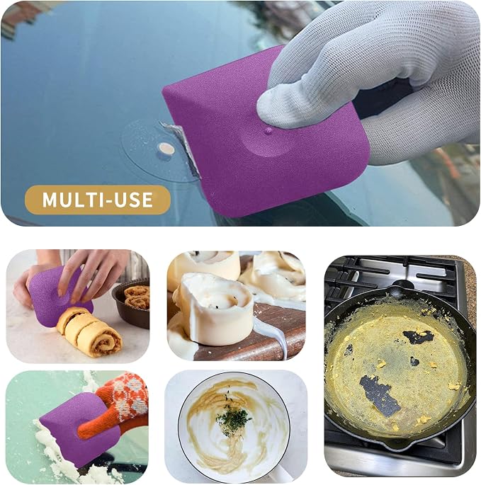 Herda Pan Scraper Pot Scraper Plastic Kitchen Scraper Tool, Cast Iron - Image 6