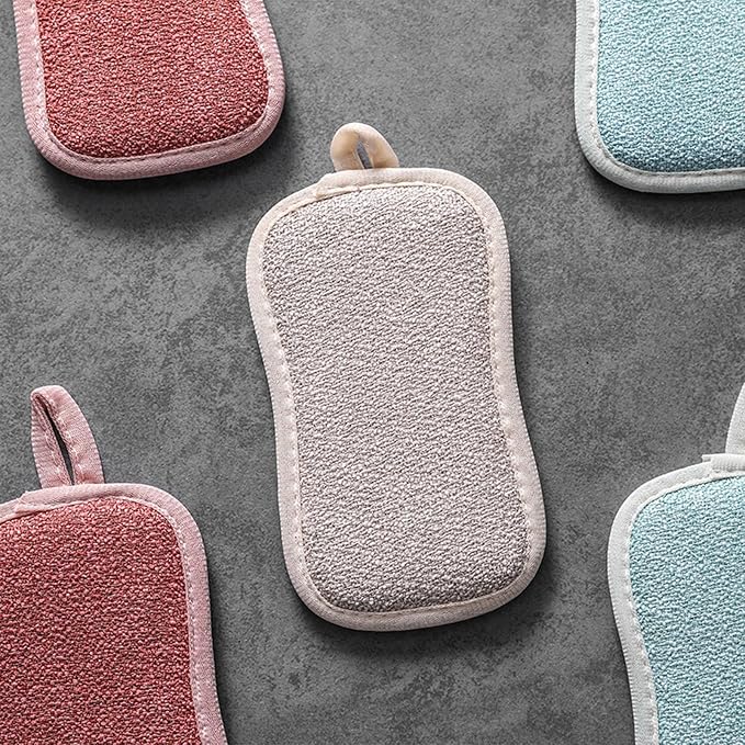 4 Pack Kitchen Scrub Sponge Dual Action Washing Up Cleaner Heavy Duty Scouring - Image 6