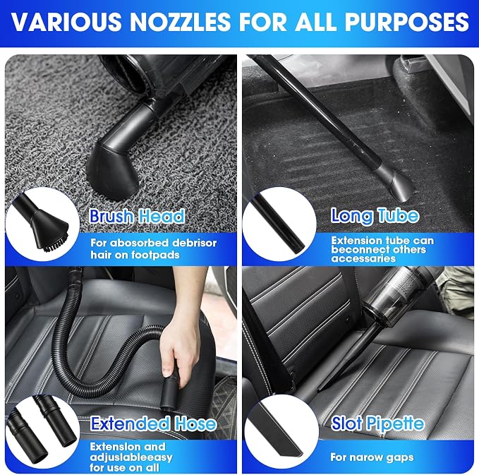 Viewsun Car Cleaning Kit, Detailing Brush Set, Windshield Cleaner, Cleaning Gel - Image 4
