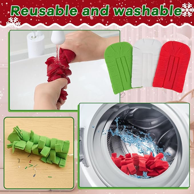 Zubebe 12 Pcs Duster Refill Reusable Fleece Duster Refills Feather Flat Dusters - Image 3