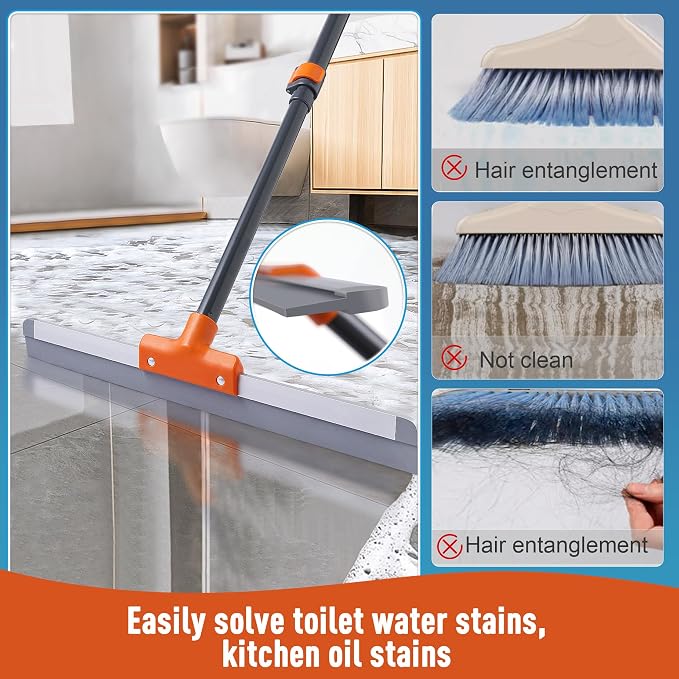 Rubber Floor Squeegee for Concrete Floor, Tile Floor, Metal Aluminium Heavy - Image 4