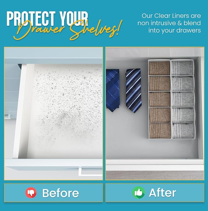 Shelf Liner Drawer Liner for Kitchen Cabinets Non-Adhesive by Linda’s Essentials - Image 6