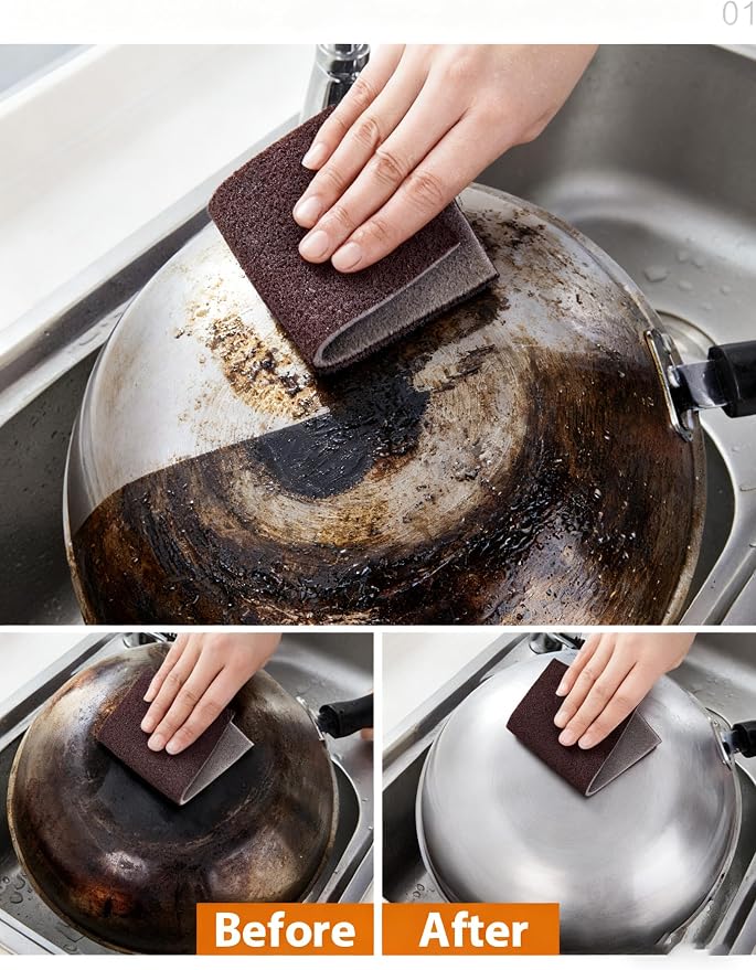 Carborundum Sponge Nano Emery Sponge Brush Eraser Scrub Kitchen Cleaning - Image 3