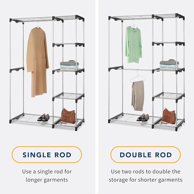 Whitmor Modern Industrial Wardrobe - Image 3