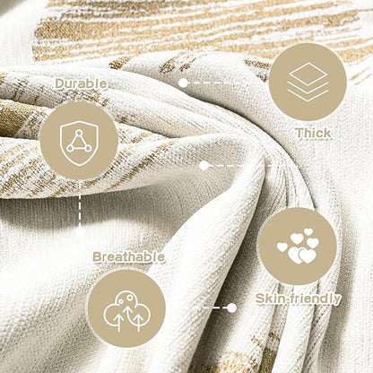MEETSKY Sofa Covers for Dogs Sofa Covers for 2 Cushion Couch Sofa Chenille Sofa Slipcover Couch Covers for Sectional L Shaped Couch Pets Protector Furniture Covers, 71" x 118", Khaki