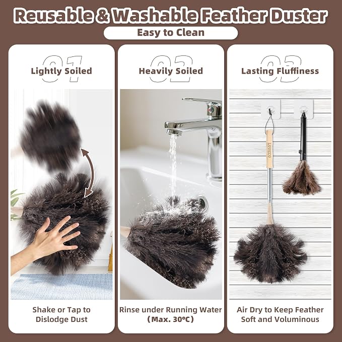 Ostrich Feather Dusters for Cleaning Kit - Image 7