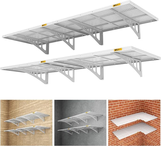 4Pack 2x3ft Adjustable Metal Garage Wall Shelving Heavy Duty Garage Storage by Unknown