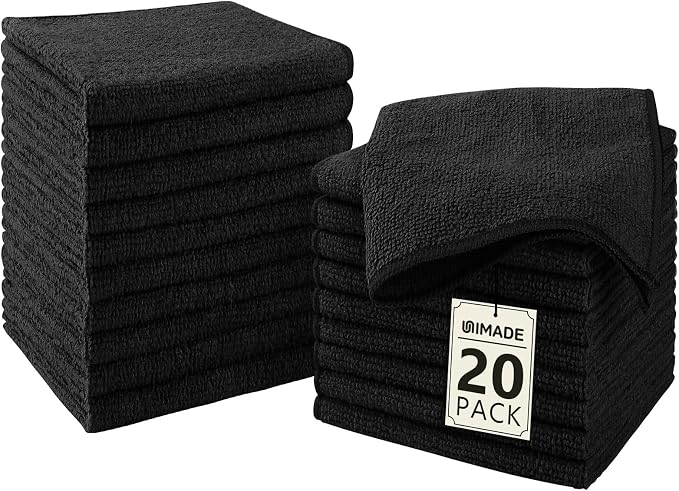 Washcloths - 20 Pack - Face Towels, Highly Soft Wash Cloths and Hand Towels by Unimade