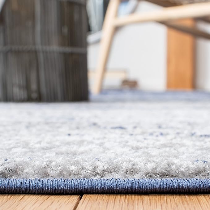 SAFAVIEH Adirondack Collection Accent Rug - 4'5" x 6'5", Navy & Grey, Modern Ombre Design, Non Shedding & Easy to Clean, Ideal for Living Room, Bedroom, Office, Dining Space (ADR113E)