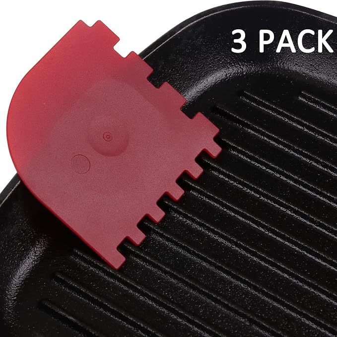 3 Set Plastic Grill Pan Scraper Tool - Image 7
