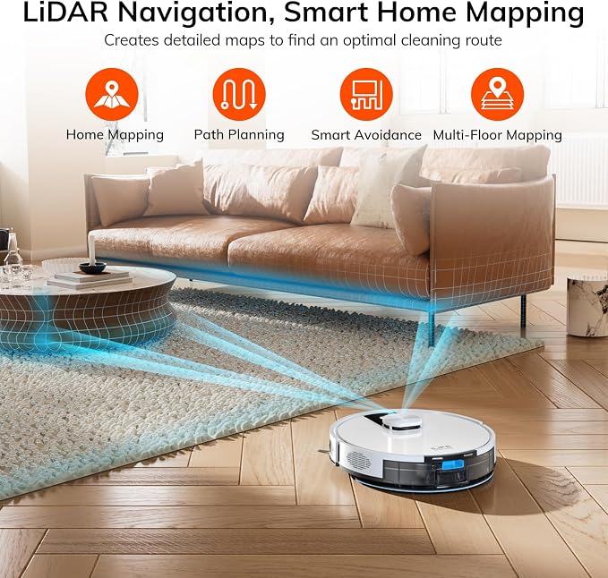 ILIFE A12 Pro Robot Vacuum and Mop Combo, Self Emptying Station - Image 9