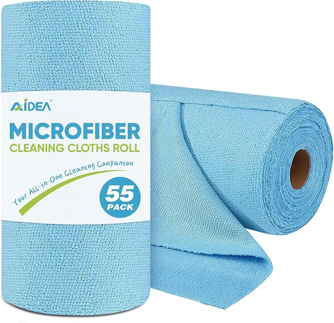 AIDEA Microfiber Cleaning Cloth Roll, Microfiber Towels by AIDEAHOME
