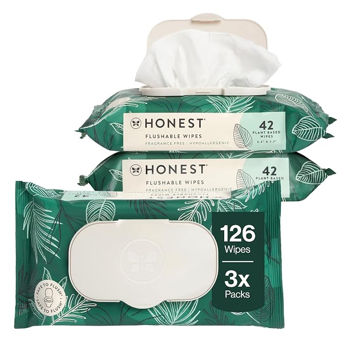 The Honest Company Hypoallergenic Flushable Wipes by TheHonestCompany