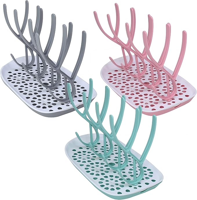 Baby Bottle Drying Rack Space Saving Countertop Baby Bottle Holder, Drying Rack - Image 8
