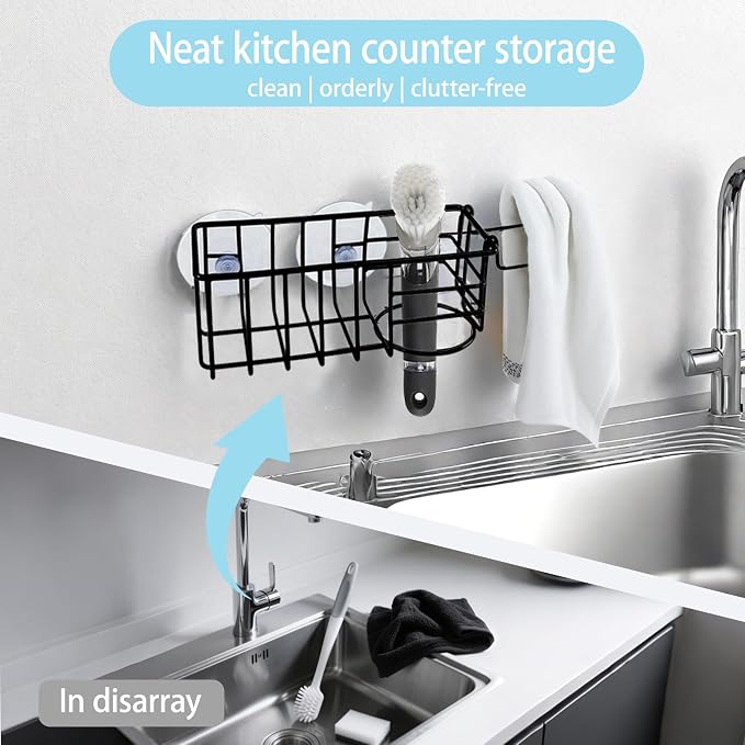 Sponge Holder with Dish Cloth Hanger - Image 6