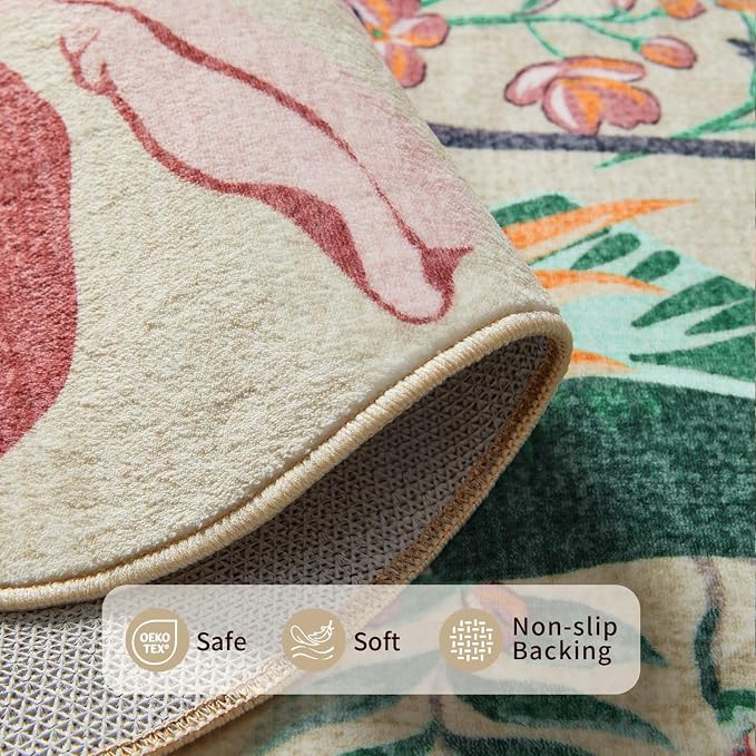 3x5 Rug for Entryway Bedroom, Leopard/Cheetah/Zebra/Tiger Print Throw Rug - Image 4