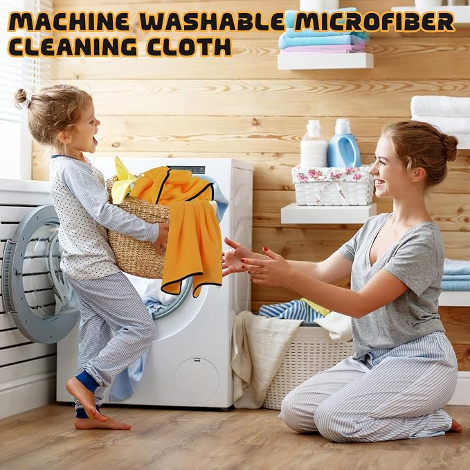Tallew 100 Pcs Microfiber Towels:16"x16" Microfiber Drying Towels Bulk Micro - Image 5