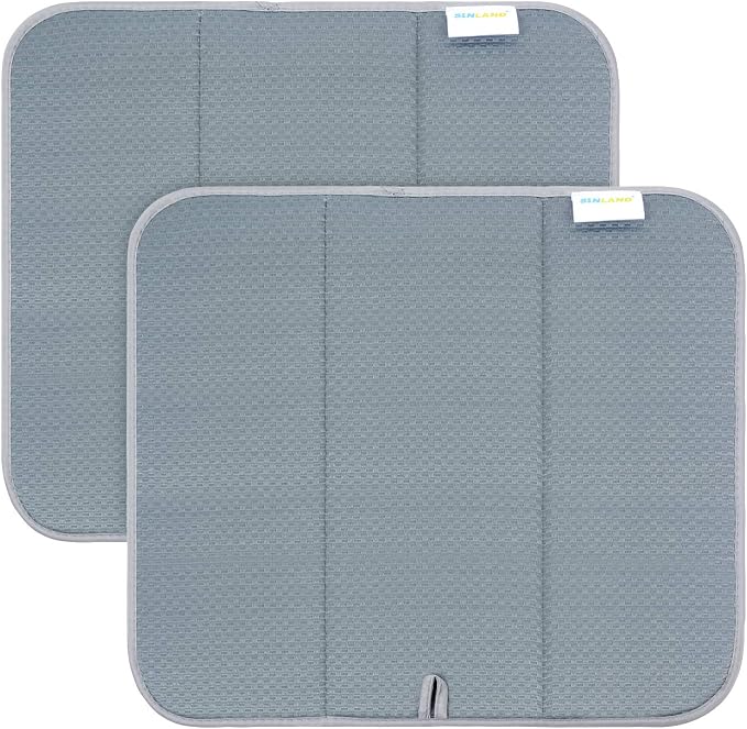 SINLAND Microfiber Dish Drying Mat Super Absorbent Dish Drying Pad by SINLAND