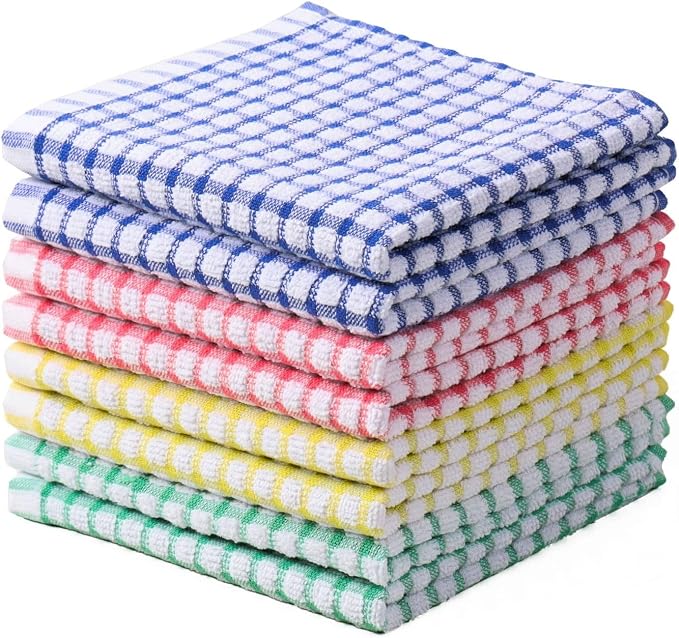 Oeleky Dish Cloths for Kitchen Washing Dishes, Super Absorbent Dish Rags by OELEKY