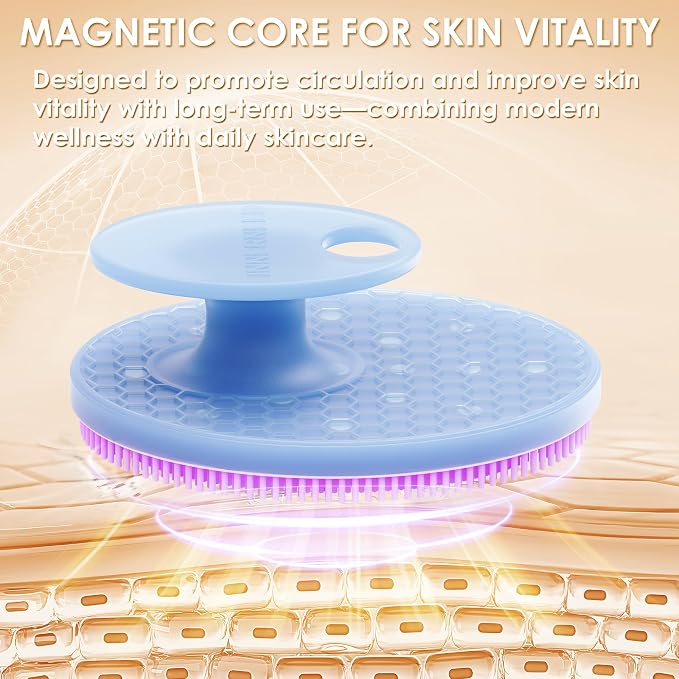 INNERNEED Magnetic Silicone Facial Cleansing Brush – Deep Pore Cleanser - Image 4