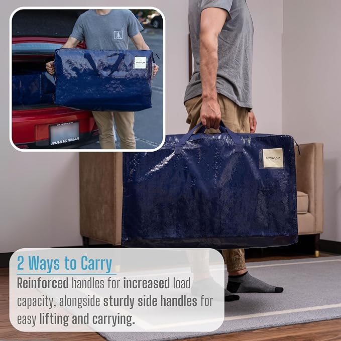 VENO 6 Pack Moving and Storage Bags, Heavy Duty, Alternative to Moving Boxes - Image 6