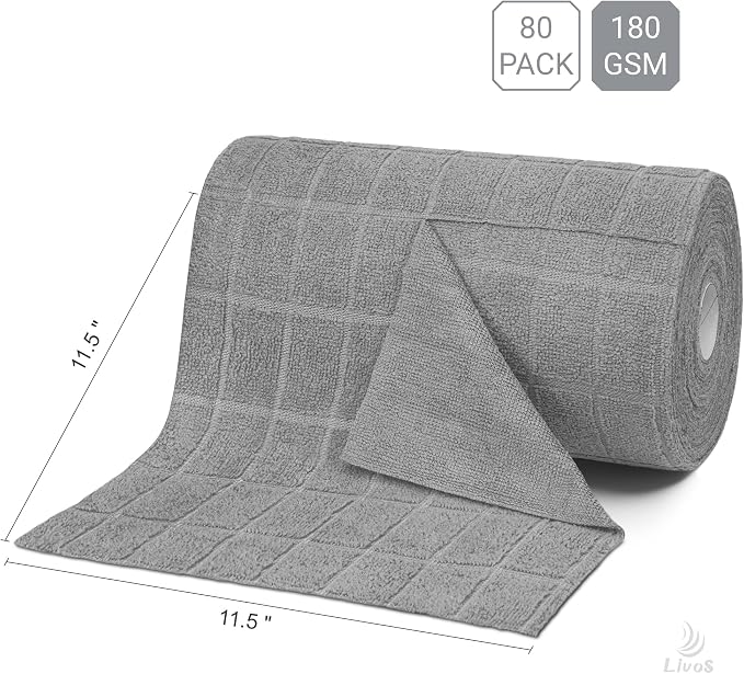 LIVOS Microfiber Cleaning Cloth Roll - Image 3