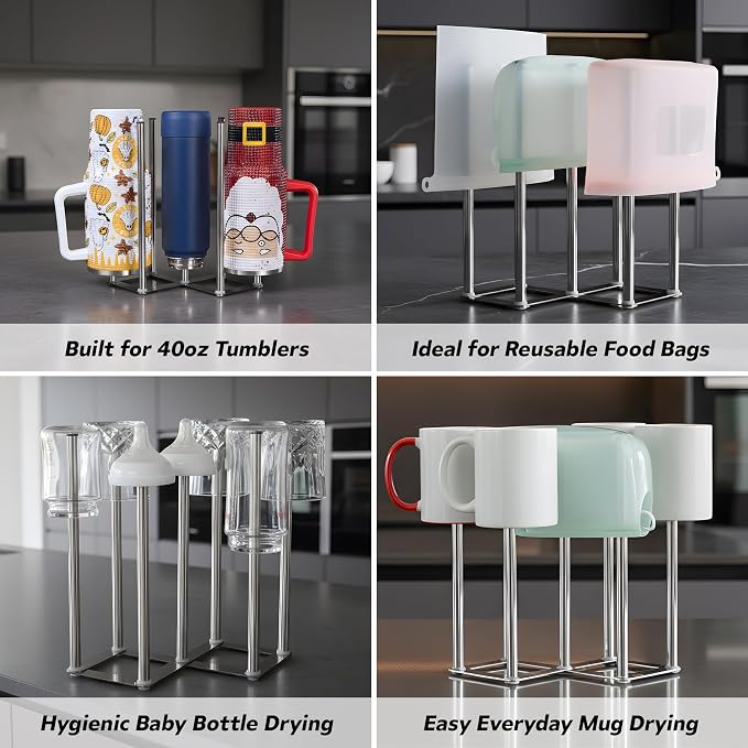 Water Bottle Drying Rack, Cup Drying Rack - Image 4