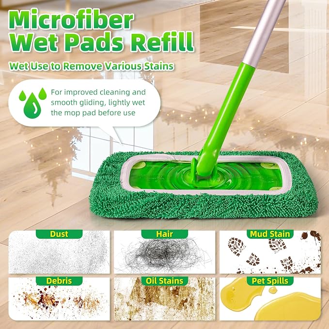 Reusable Microfiber Mop Pads Compatible - Image 5
