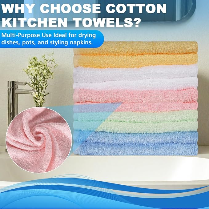 10 Pack Microfiber Wash Cloth, 10x10 Inch Highly Absorbent and Soft Feel - Image 6