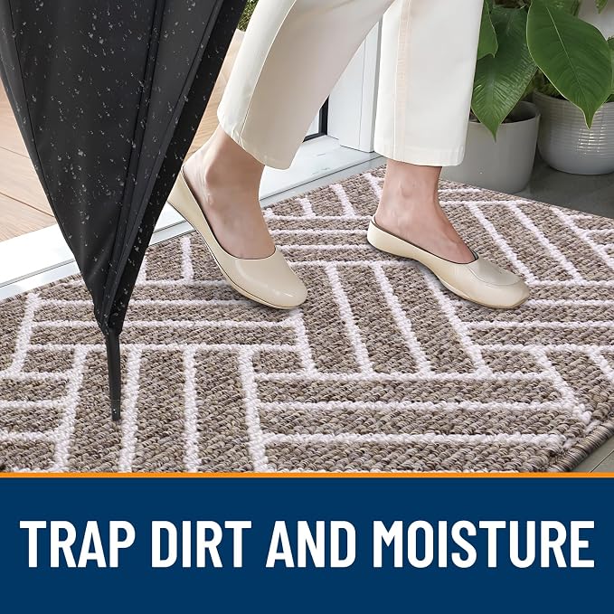 OLANLY Indoor Door Mat, 36x24 Inch, Dirt Resistant and Absorbent, Non-Slip - Image 2