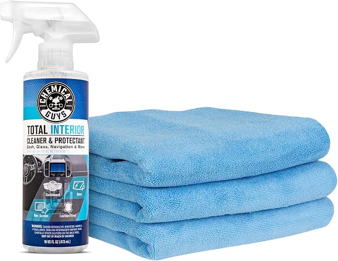 Chemical Guys Total Interior Cleaner and Protectant, 16 Fl Oz + 3 Pack of by ChemicalGuys